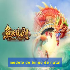 modelo de bingo de natal